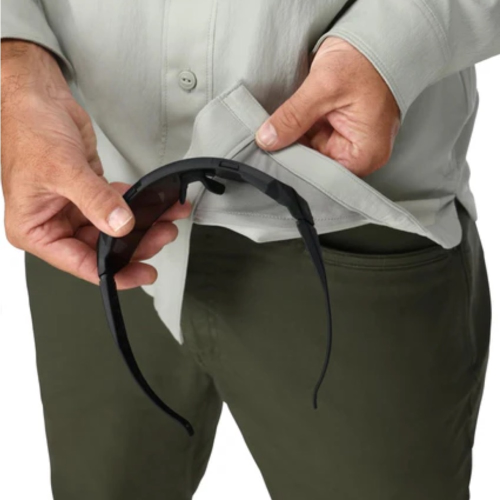 Simms Navy Long Sleeve Fishing Shirt - Picture 9 of 9